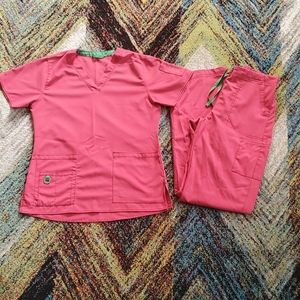 Pink Carhartt Scrub Set